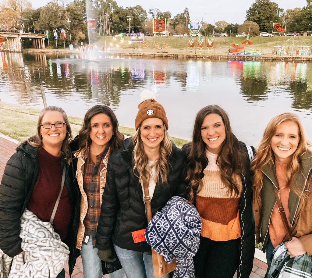 Friends in front of the Natchitoches river boat ride